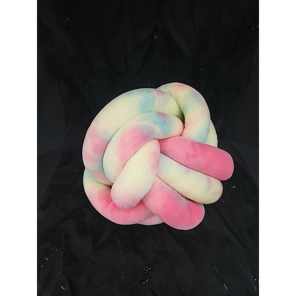 Truly Lou Knot Pillow, Tie Dye, EUC